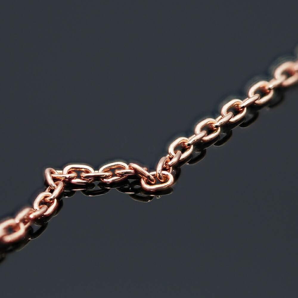 ブレスレット チェーン 10金 ピンクゴールド 小豆チェーン 幅0.8mm｜鎖 K10PG k10 10k 貴金屬 ジュエリー レディース メンズ