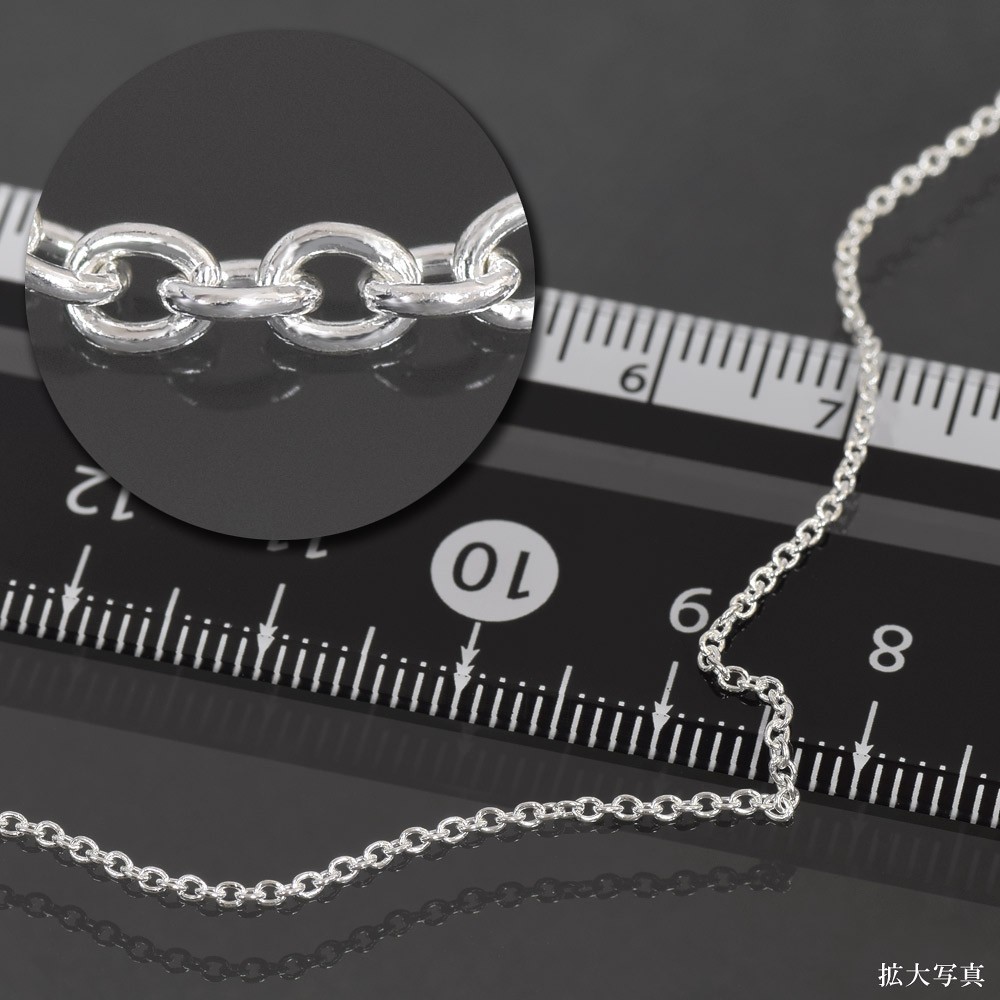 ブレスレット チェーン シルバー925 小豆チェーン 幅1.2mm 長さ16cm｜鎖 銀 Silver アクセサリー レディース メンズ_画像2