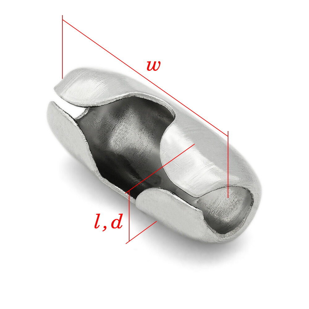 【10個売り】 留め具 サージカルステンレス ボールチェーン用コネクター 4.5mm用 クラスプ 止め具｜手芸用品 金具 飾り パーツ 部品の画像6