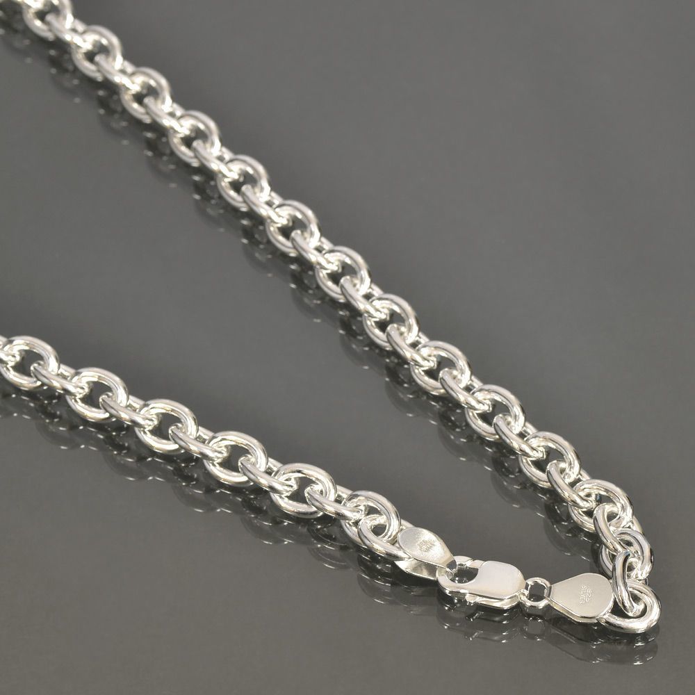 ネックレス チェーン シルバー925 小豆チェーン 幅9.0mm 長さ70cm｜鎖 銀 Silver アクセサリー メンズ