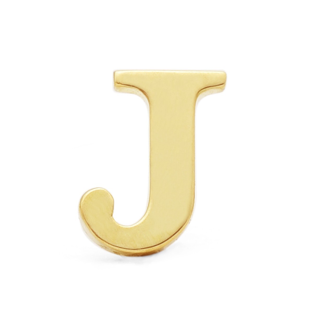 【バラ売り/1個】 ピアス 18金 イエローゴールド J イニシャルのピアス アルファベット 文字｜K18YG 18k レディース メンズ_画像4