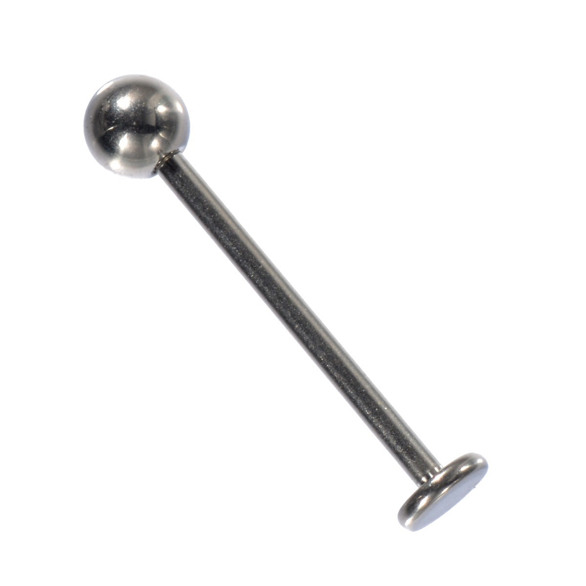 [ продажа по отдельности /1 шт ] пирсинги titanium la Brett stud стандартный 16 мера внутренний диаметр 16.0mm мяч 4.0mm диск 4.0mm серебряный цвет 