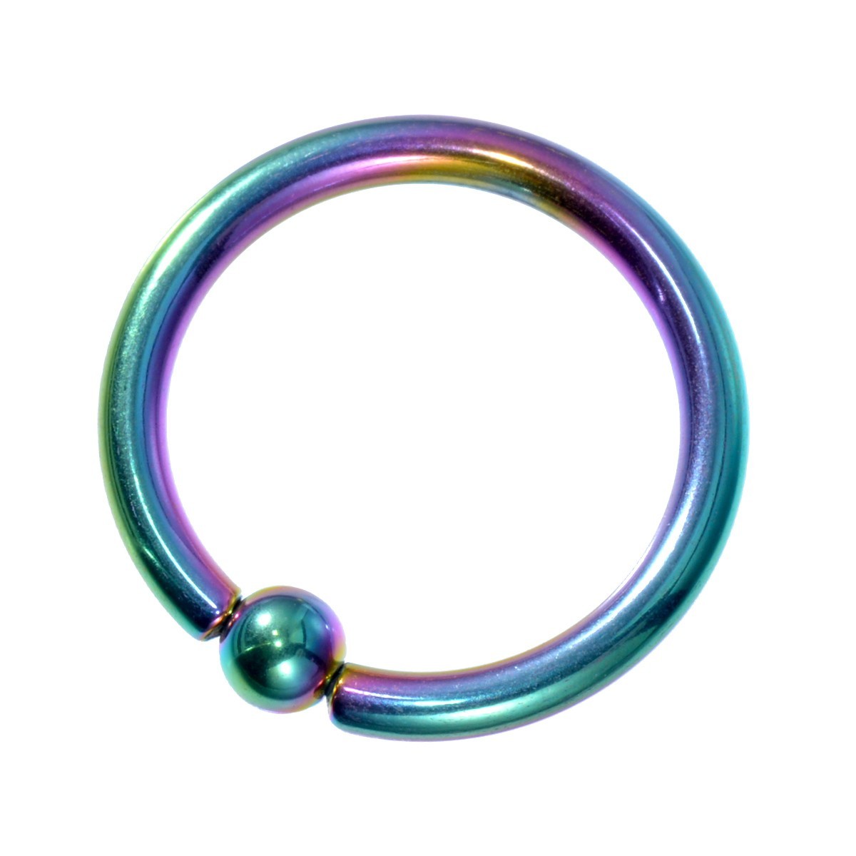 [ продажа по отдельности /1 шт ] пирсинги titanium колпак tib бисер кольцо standard body серьги 14 мера внутренний диаметр 12.0mm мяч 3.0mm радуга цвет 