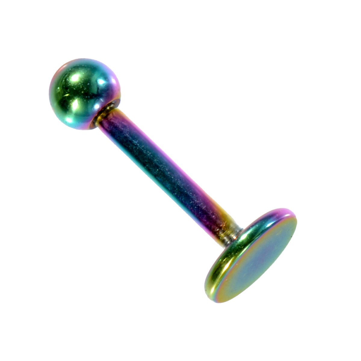 [ продажа по отдельности /1 шт ] пирсинги titanium la Brett stud standard body серьги 16 мера внутренний диаметр 8.0mm мяч 3.0mm диск 5.0mm радуга цвет 