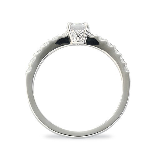  кольцо 18 золотой белое золото натуральный камень боковой один знак кольцо . камень. диаметр примерно 4.4mm 4 коготь останавливать 