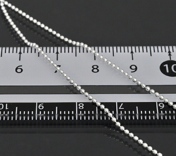 ネックレス チェーン シルバー925 ボールチェーン 幅1.2mm 長さ80cm｜鎖 銀 Silver アクセサリー レディース メンズ_画像2