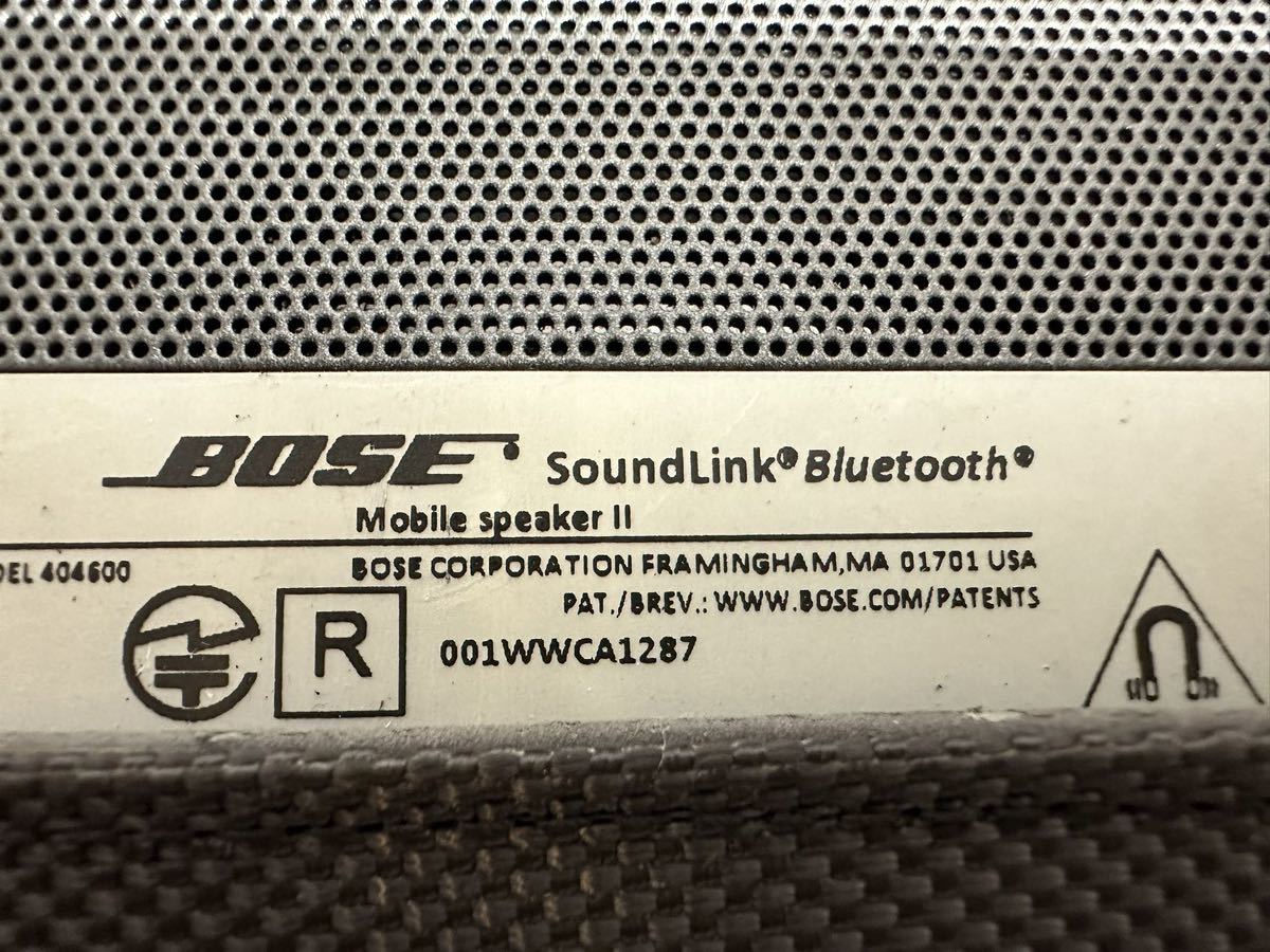 【BOSE／ボーズ】 SoundLink Bluetooth Mobile speaker II 本体 ACアダプター ★ 通電確認済み 現状品_画像10