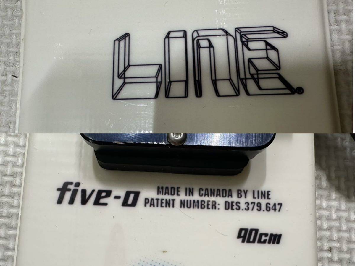 【LINE／ライン】 Five-0 ファイブオー 90cm FF CAN ファンスキー ショートスキー ビンディング ★ 現状品_画像9