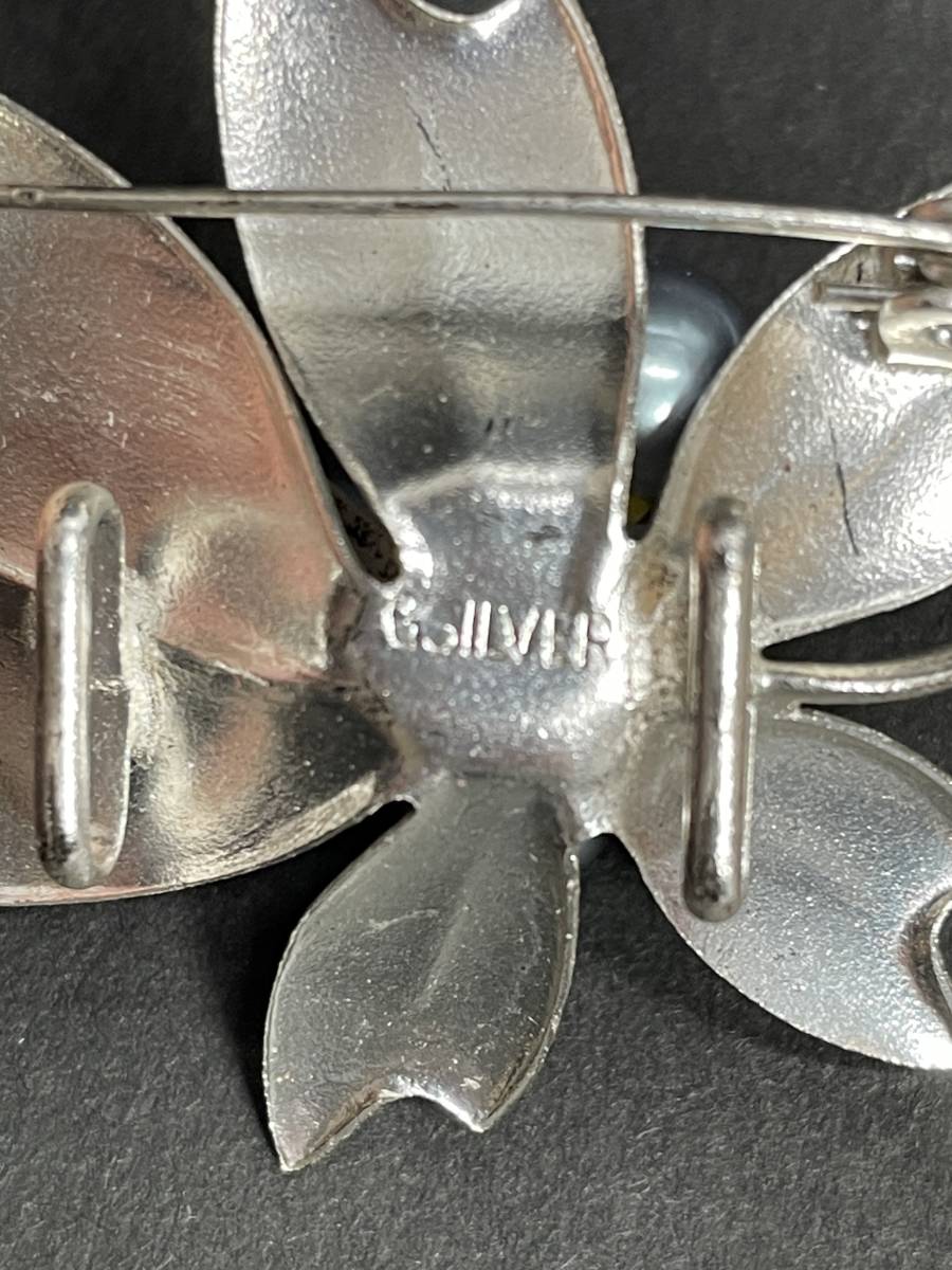 * collector стоит посмотреть Vintage GSILVER печать входить серебряный брошь женский аксессуары украшение коллекция N159