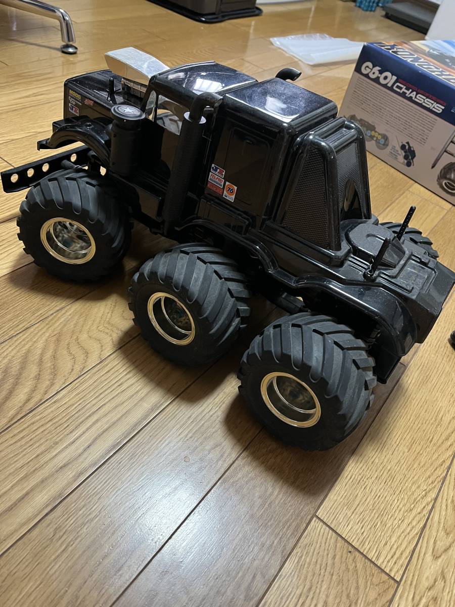 TAMIYA タミヤ 1/18 コングヘッド G6-01 シャーシ 送信機 受信機　アンプ　サーボ付　取説　箱付き　作動確認済み_画像6