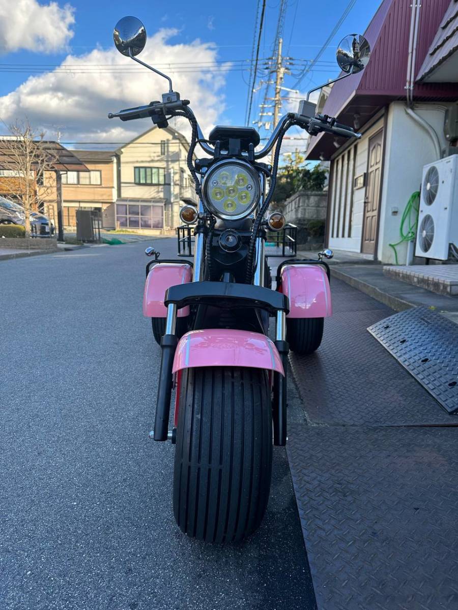 【BLAZE EV TRIKE】 ブレイズEVトライク ルージュピンク 別売り専用大型ラック付き （奈良県橿原市 直接取引可）_画像1