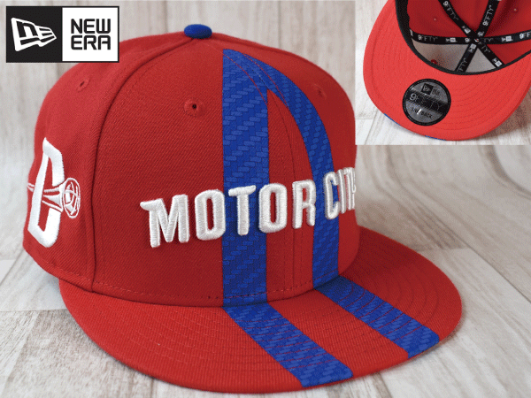 ★未使用品★NEW ERA ニューエラ NBA DETROIT PISTONS ピストンズ 9FIFTY フラットバイザー キャップ 帽子 USモデル A62_画像1