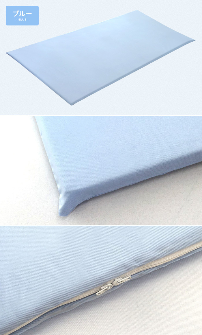 高反発マットレス シングル 90cm×190cm 4cm厚 ブルー綿カバー付 かため ポリエチレン樹脂 ベッドパッド 密度70D_画像7