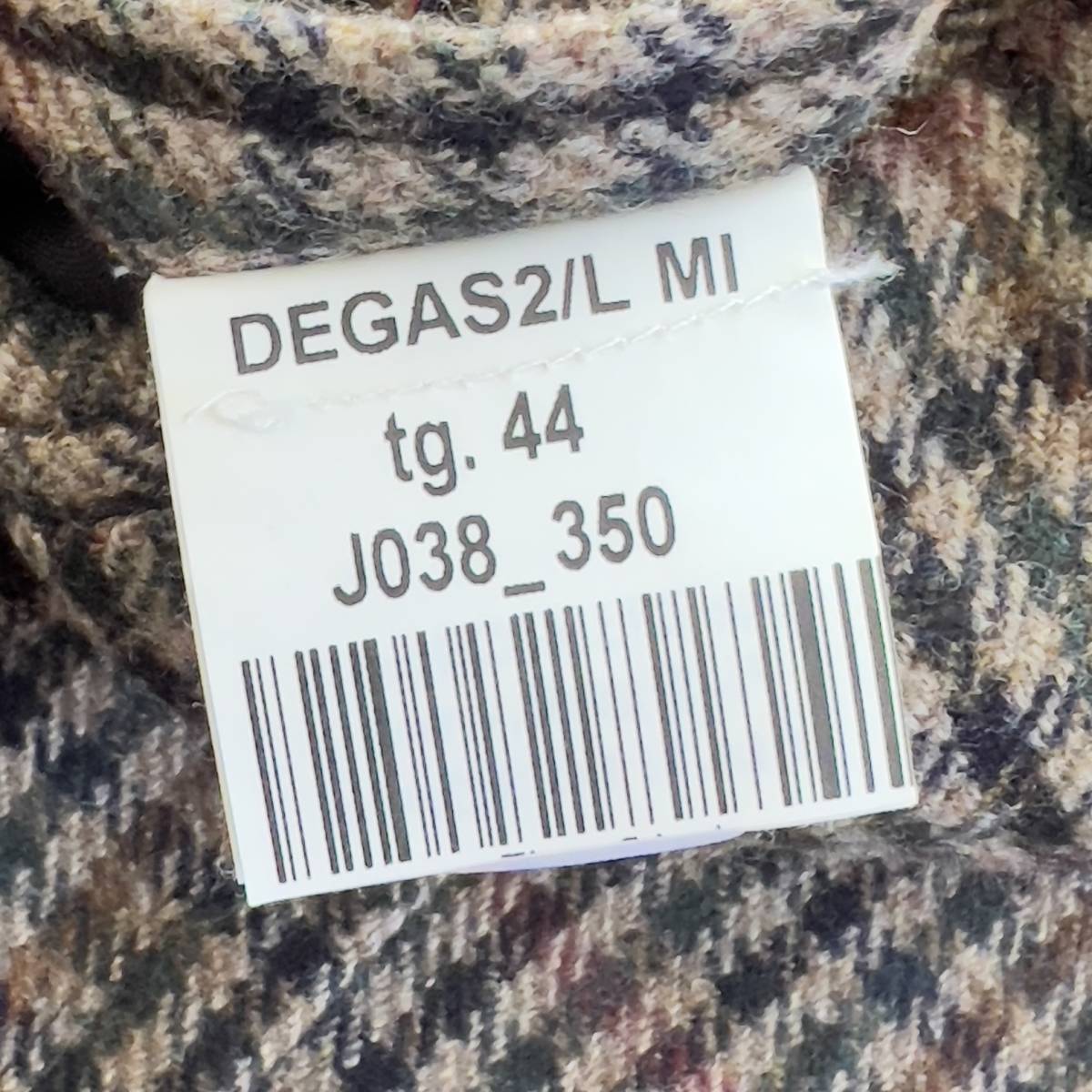 美品 THE GIGI ザジジ ザ・ジジ デガス2 チェック柄 2B 美品 THE GIGI ザジジ ザ・ジジ デガス2 チェック柄 2B