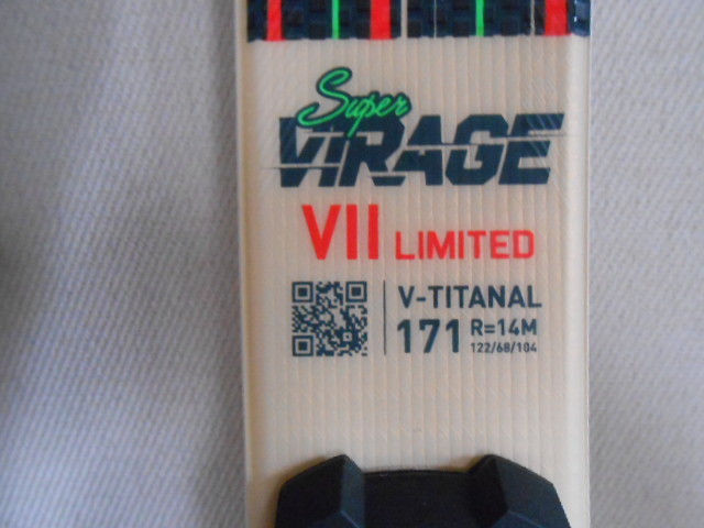 未使用 新品ロシニョール(ROSSIGNOL) SUPER VIRAGE VII　LTD R22　　171cm 　122-68-104 　　R＝14m　_画像5