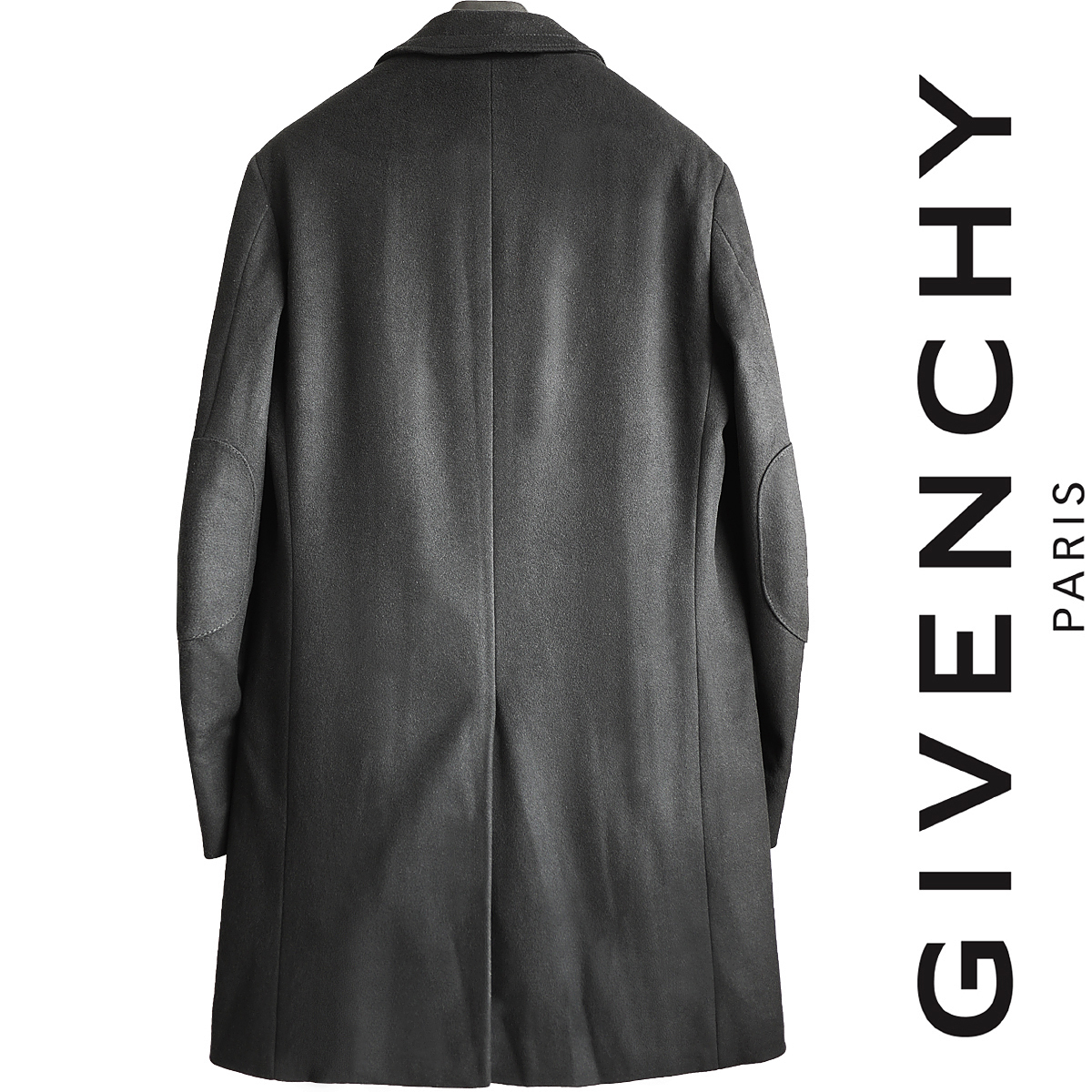 正規品 最高級 ジバンシー GIVENCHY カシミア×ウールメルトン ダブルブレストコート ジャケット ライダースブルゾン ジバンシィ_画像2