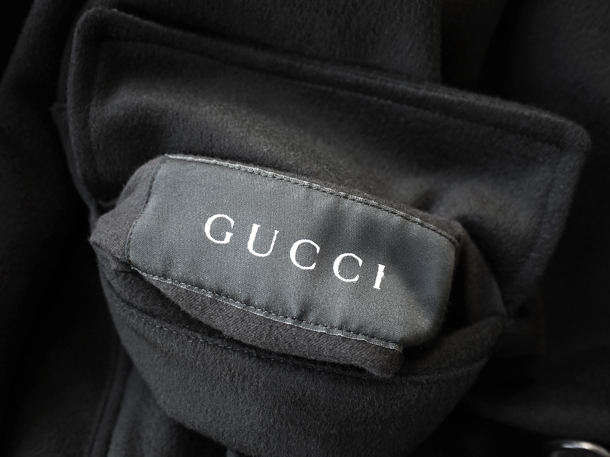 正規品 最高級 グッチ GUCCI ウールメルトン バルカラーコート ライダースブルゾン ジャケット_画像6