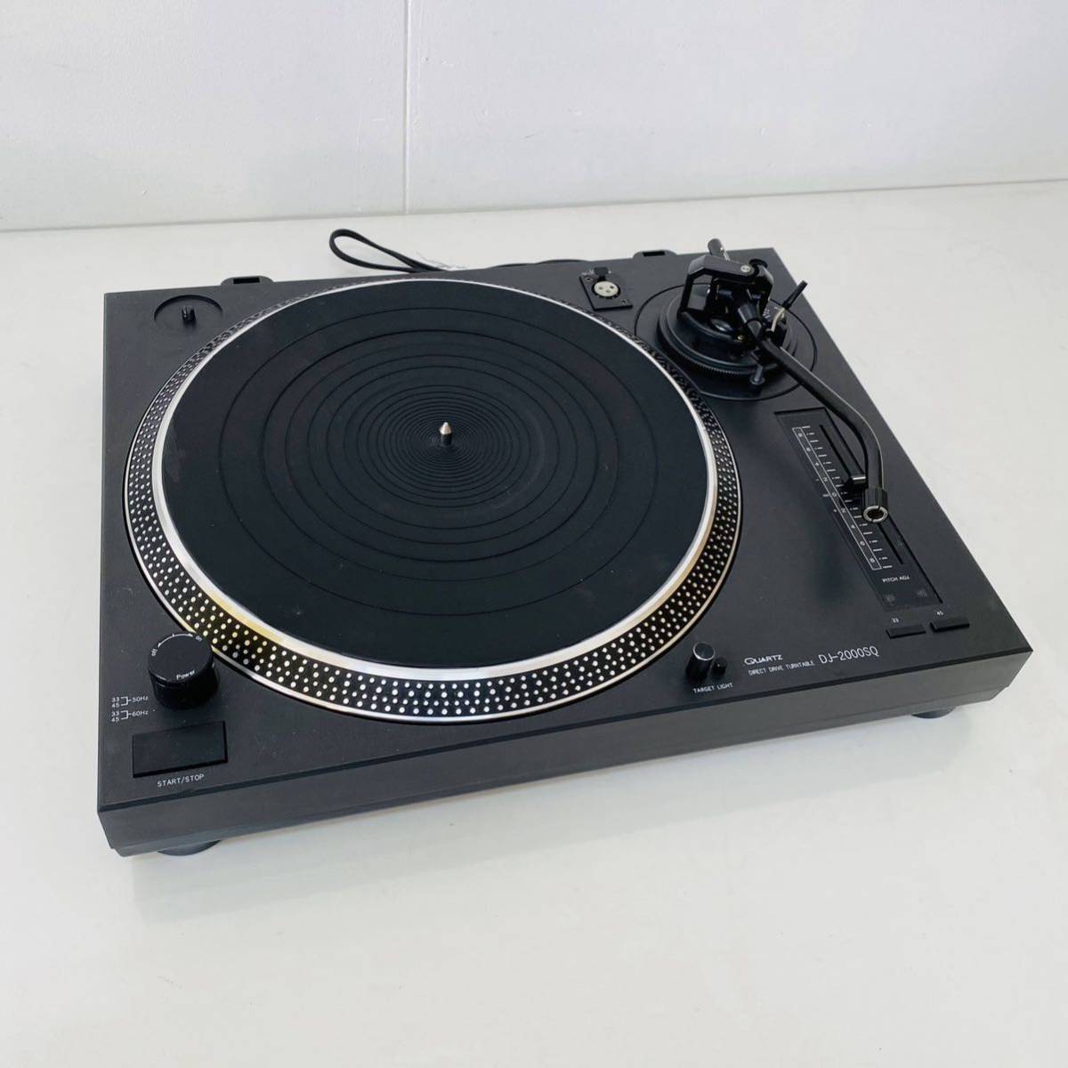 KIKUTANI MUSIC DJ-2000SQ Quartz-Lock Professional TurnTable i16184 回転確認済み140サイズ発送　ターンテーブル_画像1