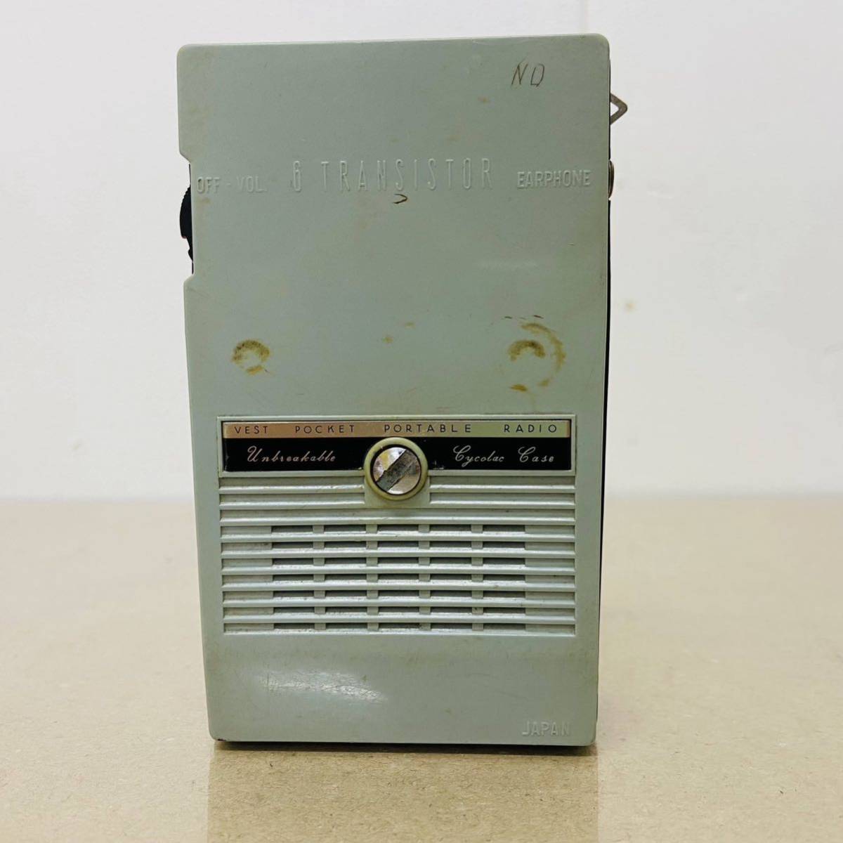 SANYO 6C-30 トランジスタラジオ 　サンヨー　AM　ポケットラジオ　昭和レトロ　i16366　コンパクト発送　_画像3