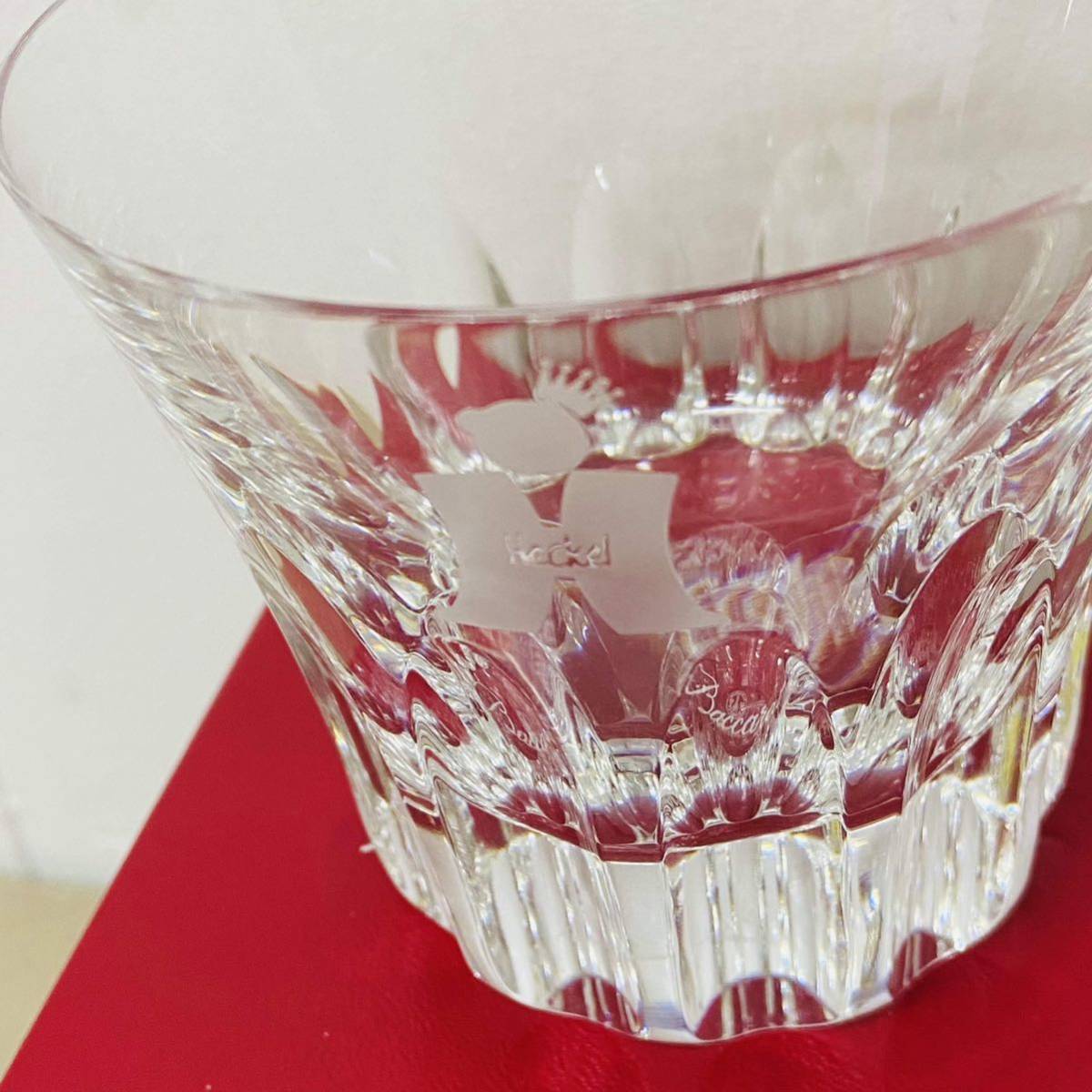 未使用品　Baccarat バカラ ロックグラス ヘッケル　コラボ　箱付き 飲み口直径9.5cm 高さ8.5cm　 i16477 　60サイズ発送_画像4