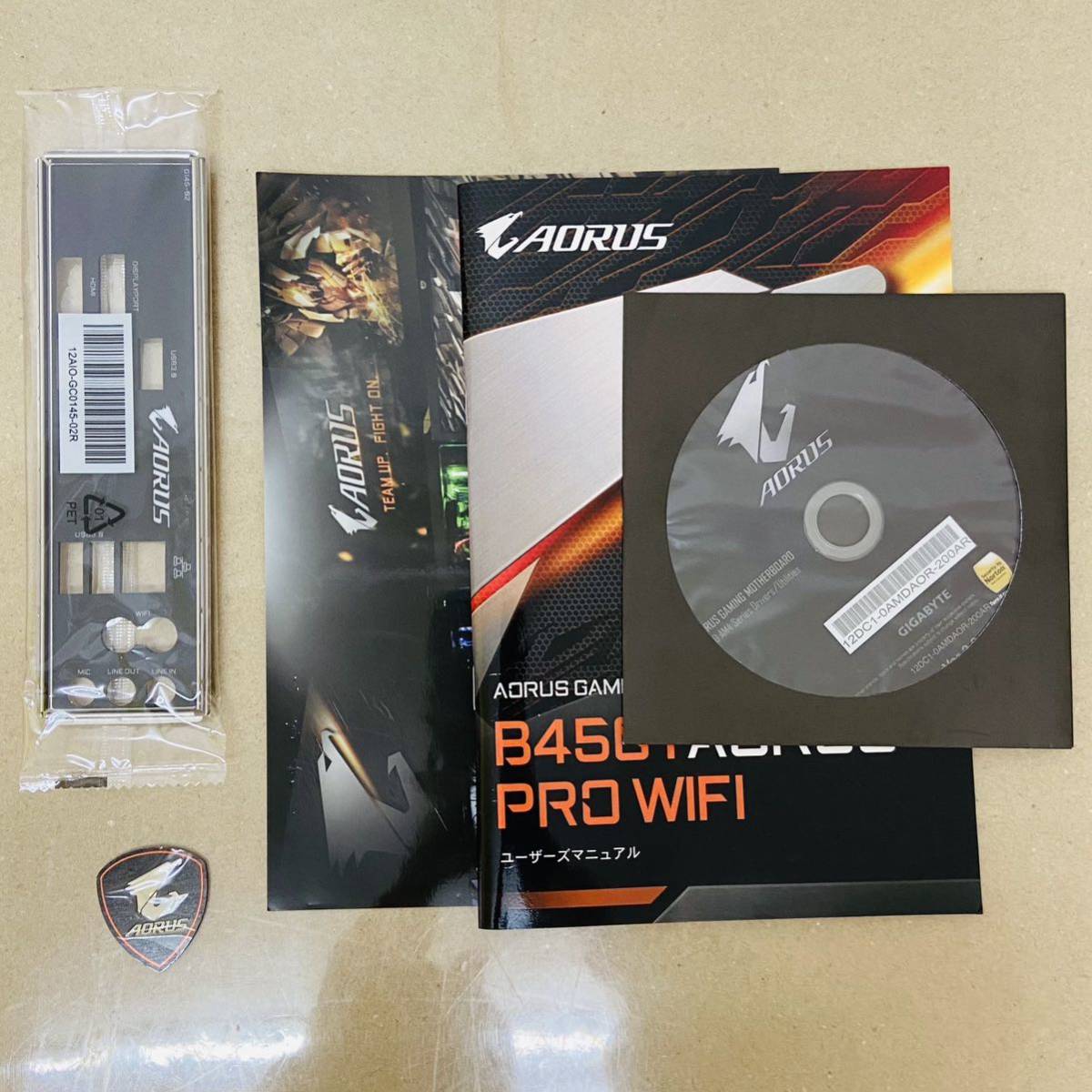 　GIGABYTE B450 I AORUS PRO WIFI 箱あり　i16730 80サイズ発送_画像2