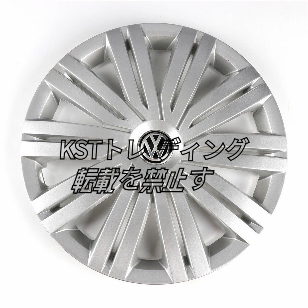 Oem 1pc シルバー 415mm 41.5cm ホイールカバー センターキャップ エンブレム カバー ロゴ 交換 vw フォルクスワーゲン ポロ_画像4