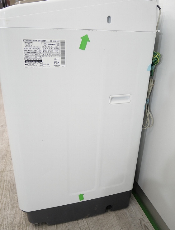 日立製/2017年式/9kg/全自動洗濯機/BW-V90B(6011121)_画像9