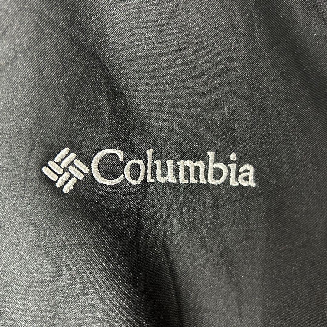コロンビア 刺繍ロゴ ブルゾン ソフトシェルジャケット 美品 ブラック XXL_画像7