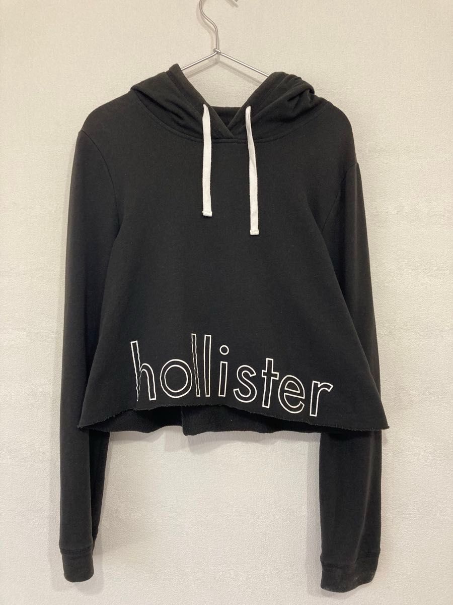 HOLLISTER ホリスター　パーカー　フーディー  レディース　L ブラック　古着