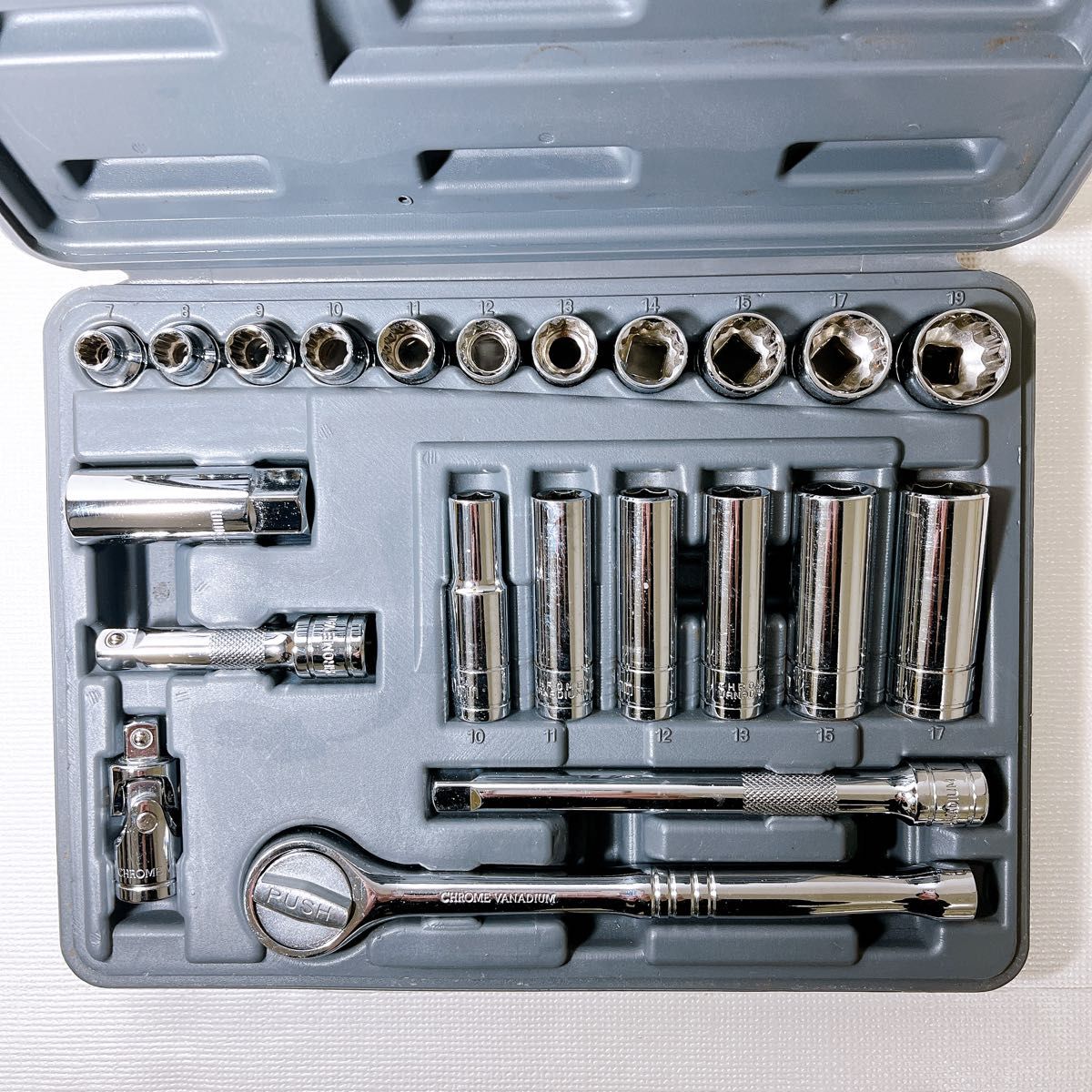 CHROME VANADIUM バイク 車 インチ 工具 ラチェットレンチ 工具 CHROME VANADIUM バイク 車 インチ 工具 ラチェットレンチ 工具