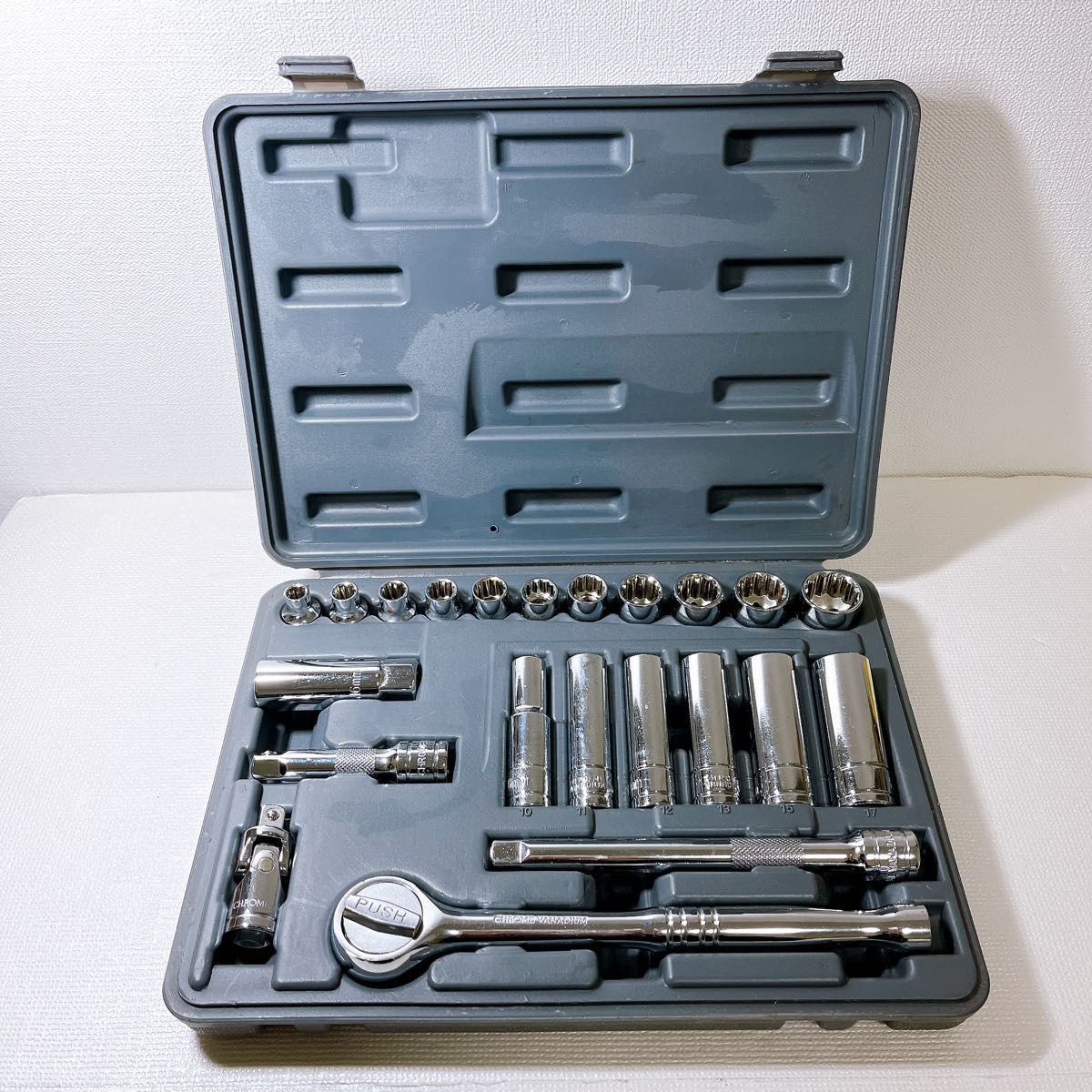 CHROME VANADIUM バイク 車 インチ 工具 ラチェットレンチ 工具 CHROME VANADIUM バイク 車 インチ 工具 ラチェットレンチ 工具