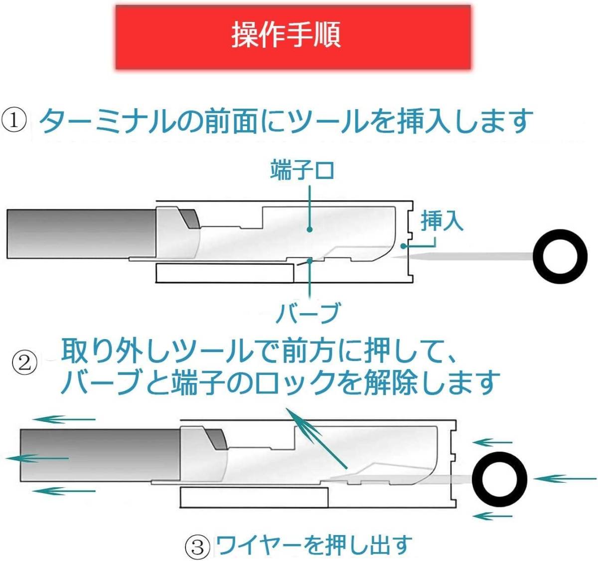 【87点セット】コネクターピン抜き 端子除去ツール カプラー コネクター 配線 端子 外し 抜き 工具 カーターミナル取り外しキー_画像4