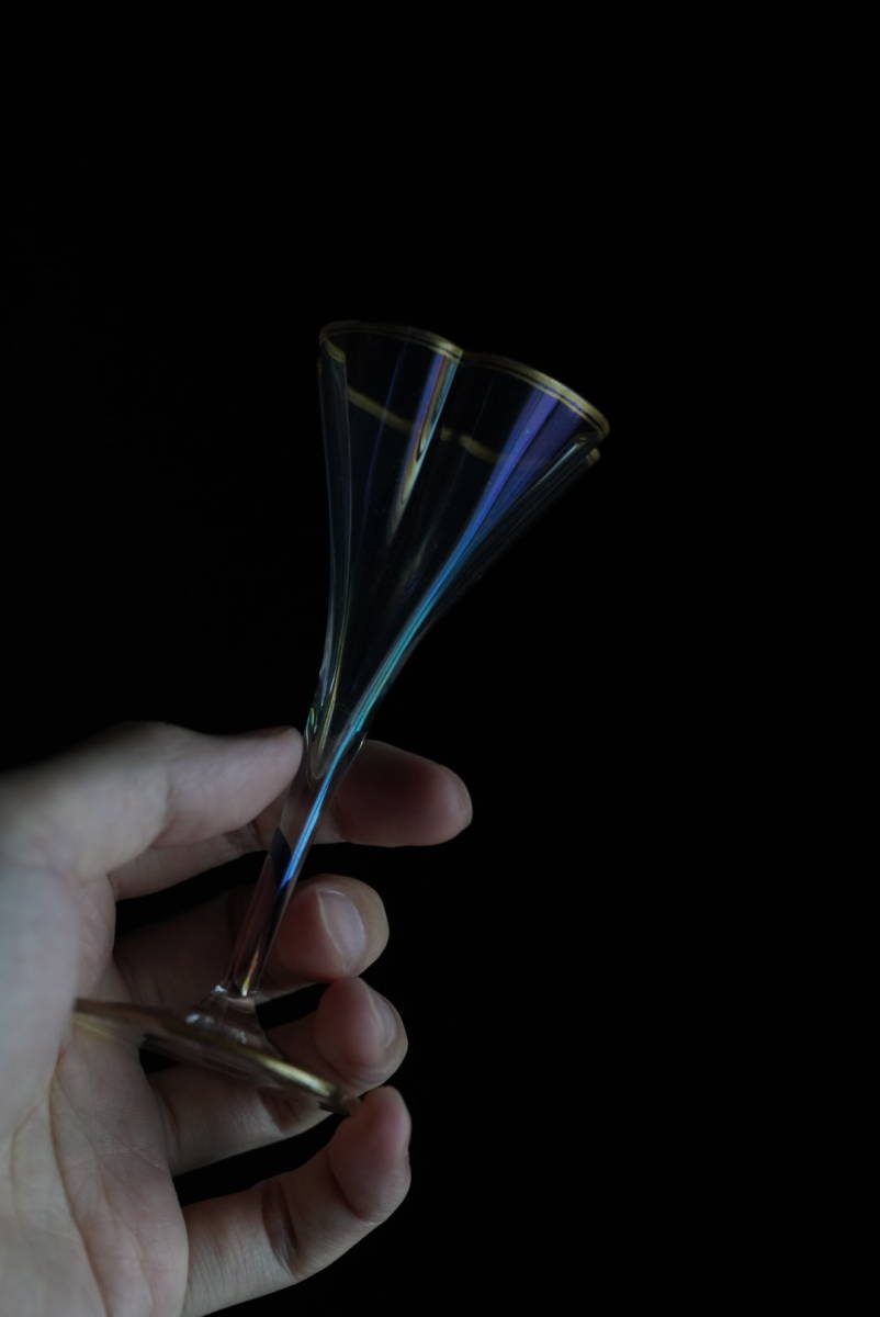 ロブマイヤー Lobmeyr Quatrefoil Liqueur Glass 一客/ 19-20th.C・Austria / 古道具 アンティーク 硝子 ワイン グラス クリスタル_画像3