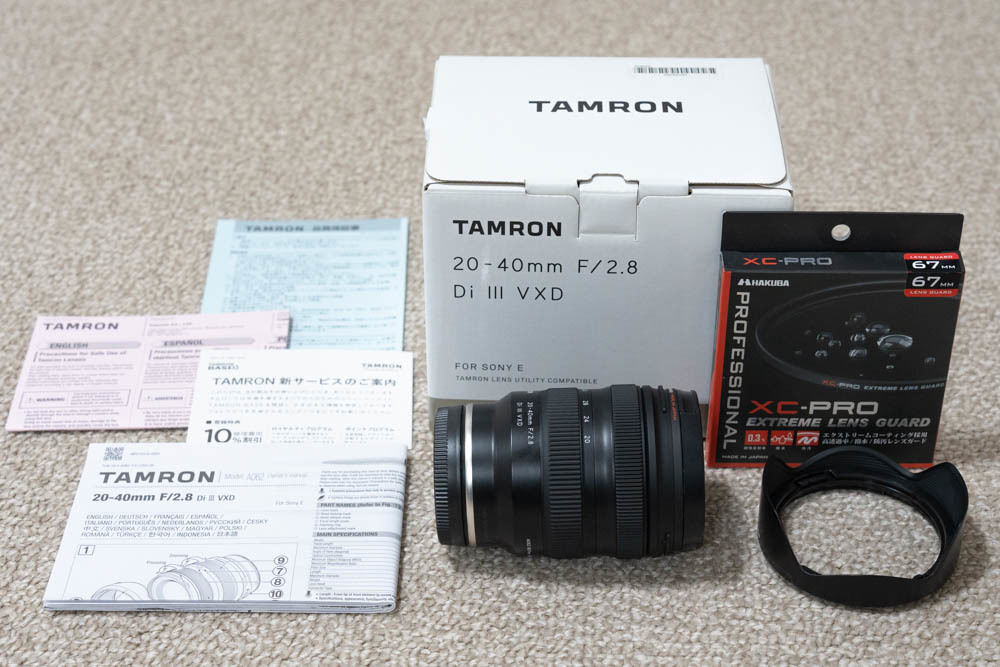 【美品・オマケ付】TAMRON（タムロン）■20-40mm F/2.8 Di III VXD （Model A062S）■ソニー Eマウント用_画像1