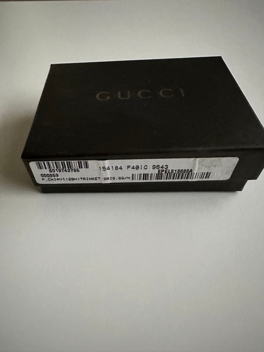 グッチ GUCCI キーケース GG柄 キャンバス ブラウン　チャーム付き　箱付き　値下げ交渉不可