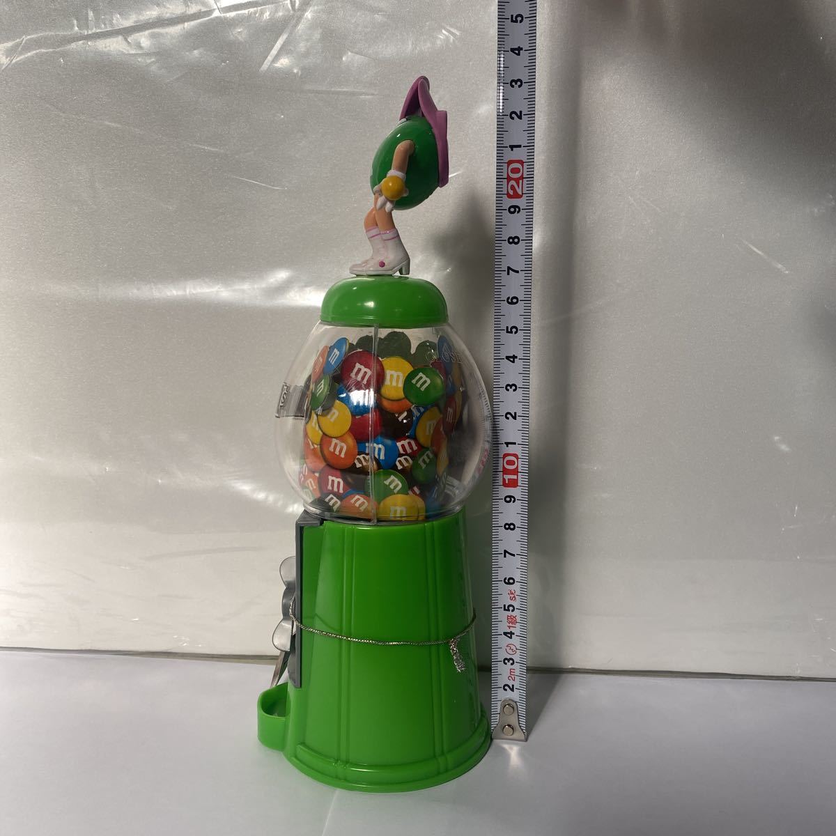 ⑤★★m＆m's★★キャンディーディスペンサー！★エムアンドエムズ★candy dispenser!検索：企業物、ガムボールマシン型、グリーン_画像4