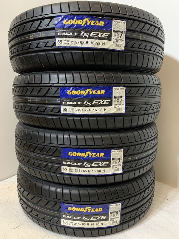 保管袋付 １セットのみ【送料無料】未使用夏タイヤ ４本セット 215/65R16 98H(SGY155)GOODYEAR EAGLE LS EXE 215/65/16 20年_画像1