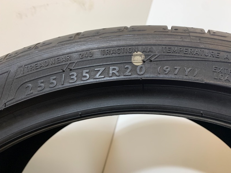 保管袋付＜送料 別＞2本未使用 255/35ZR20 97Y DUNLOP SP SPORT MAXX J(SDL004-11)16年製 夏タイヤ 255/35R20 255/35/20_画像7