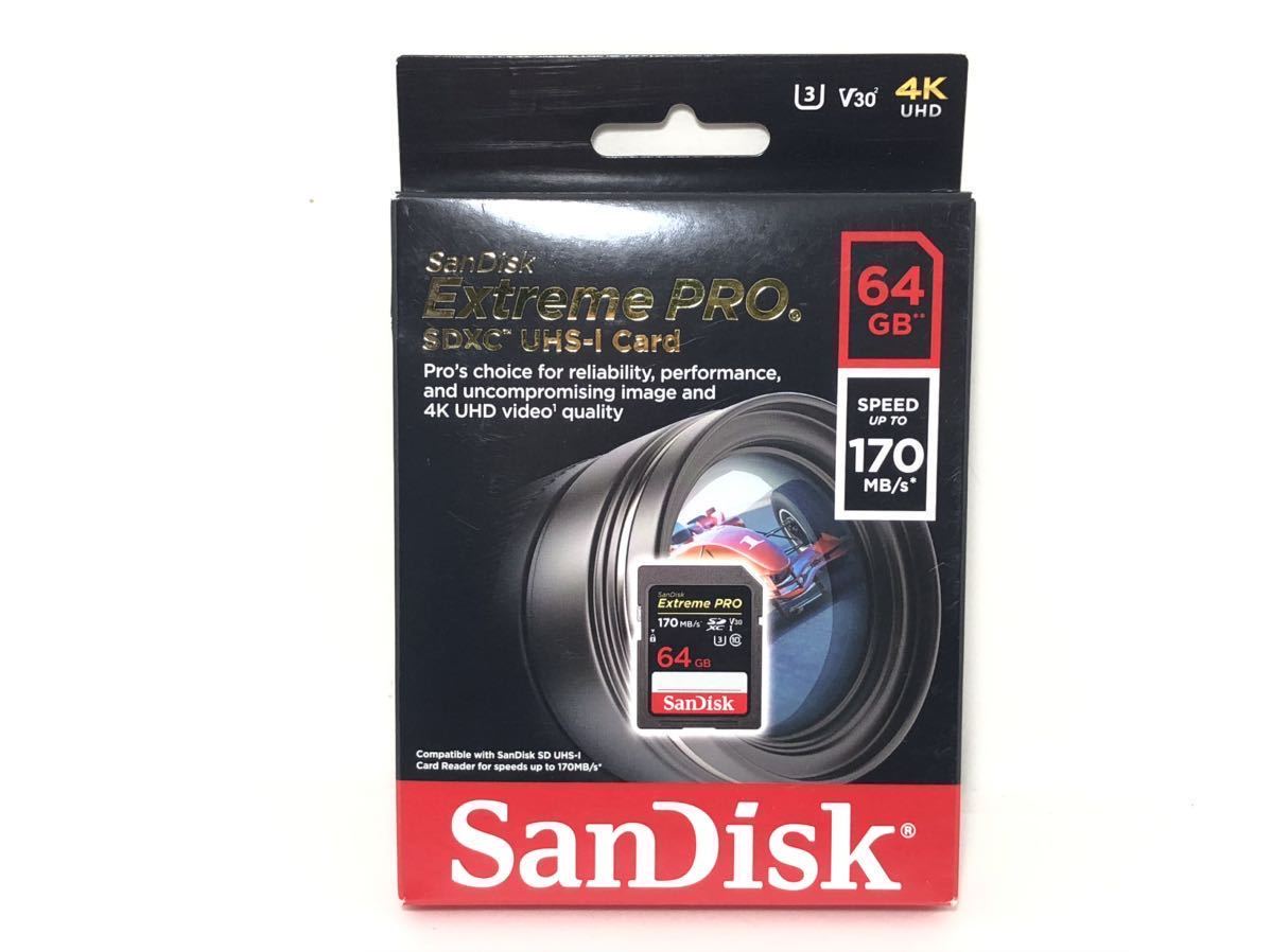 #0【新品未開封】SanDisk サンディスク SDXC UHS-I Card 64GB 170MB/s_画像1