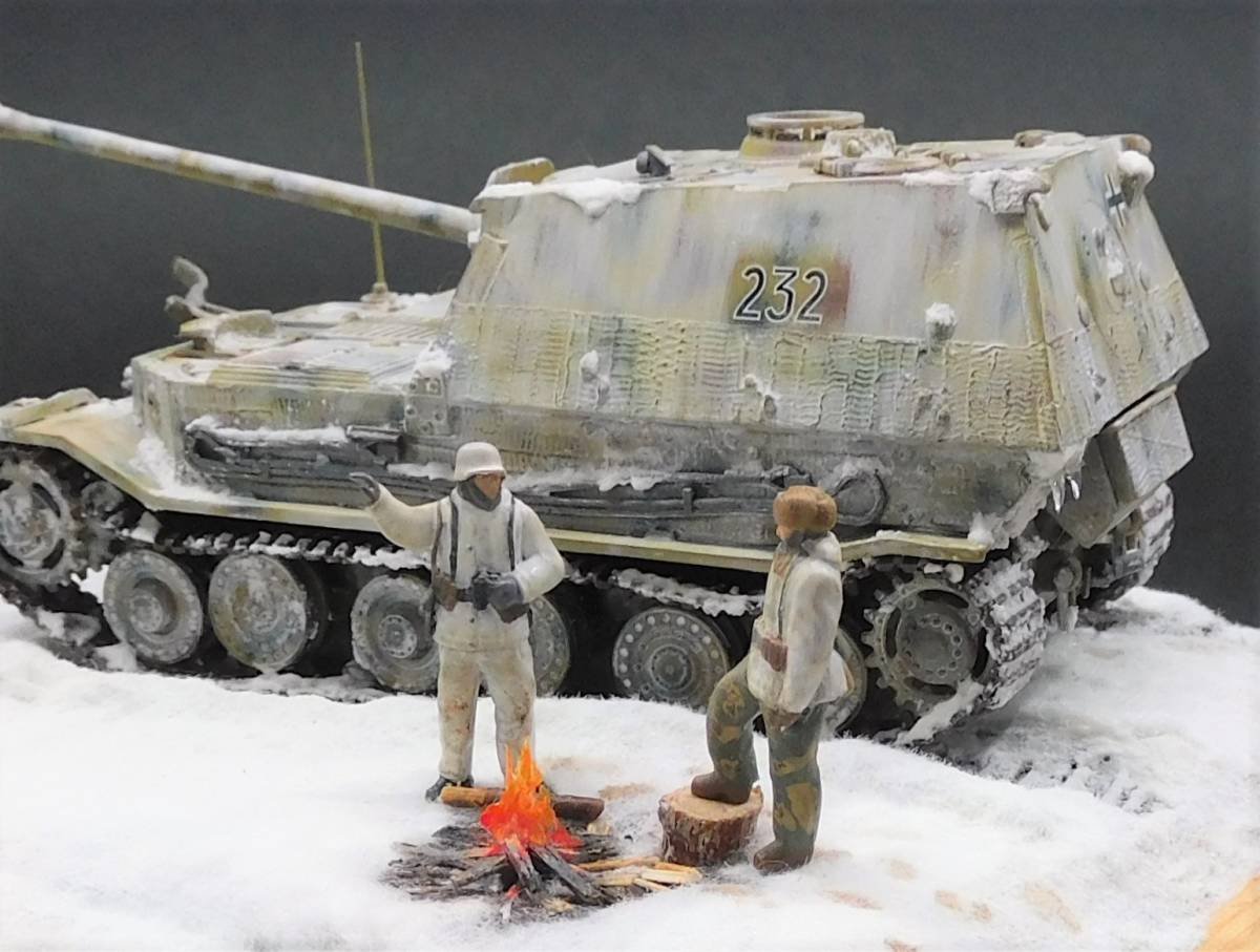 ドラゴン社製　1/72　エレファント　雪景ジオラマ_画像5