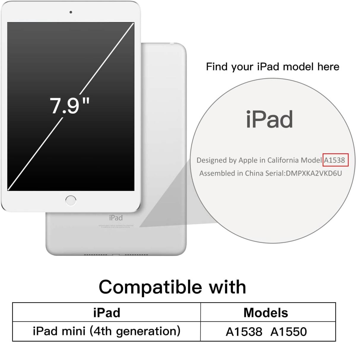 JEDirect iPad mini 4 ケース (iPad mini 5 2019モデル非対応) 三つ折スタンド オートスリープ機能 (ブルー)の画像2