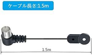 wuernine FMアンテナ 室内 高感度 75ω ラジオアンテナ F型 屋内用 チューナー ミニコンプ ステレオレシーバーなど_画像4