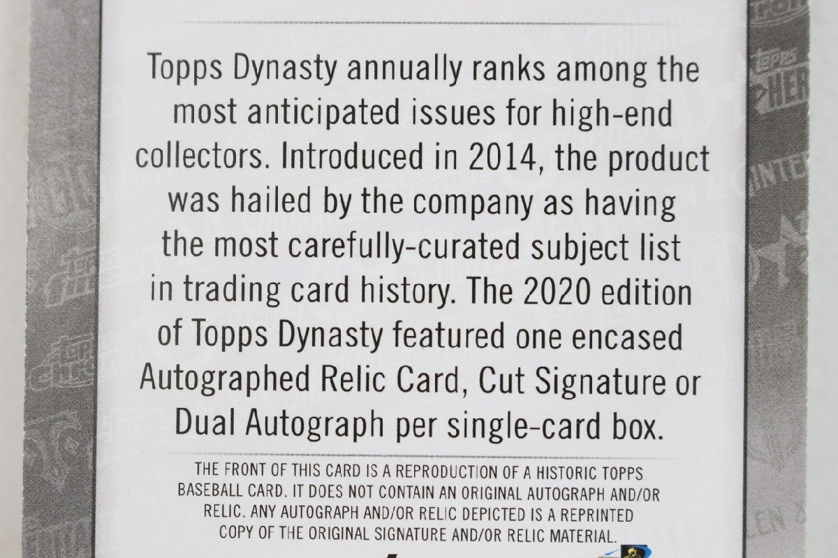 マイクトラウト 2017 TOPPS DYNASTY AUTOGRAPH PATCH CARD プリントサイン付 1-F044Y/1/60P_画像6