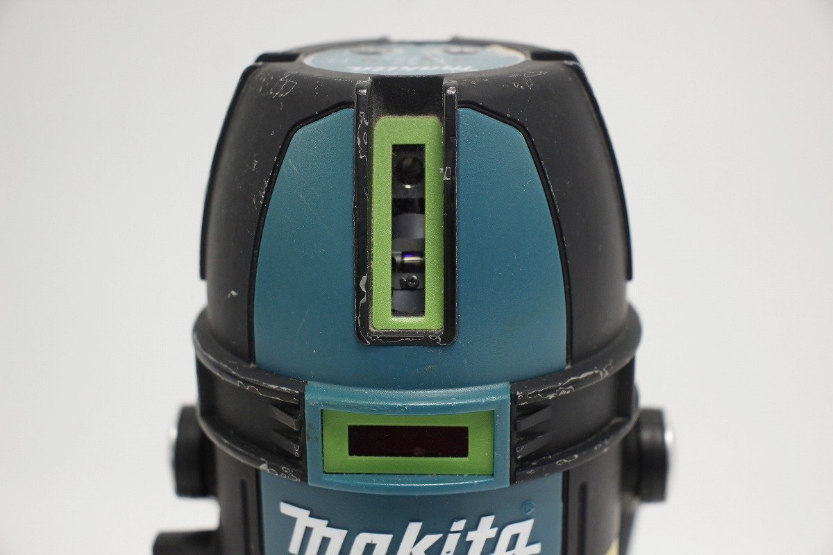 照射/受光確認済み makita マキタ SK505GD 充電式屋内・屋外兼用墨出し器 TK00LDG301 受光器・バイスセット 他 セット 1-E043X/1/160_画像5