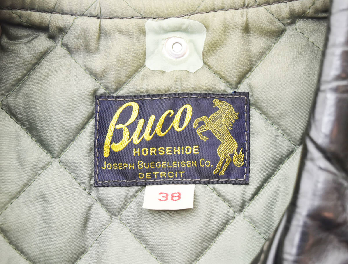 ^ The REAL McCOY\'S The Real McCoy's BUCObko double rider's jacket J-24 size38 black black 103