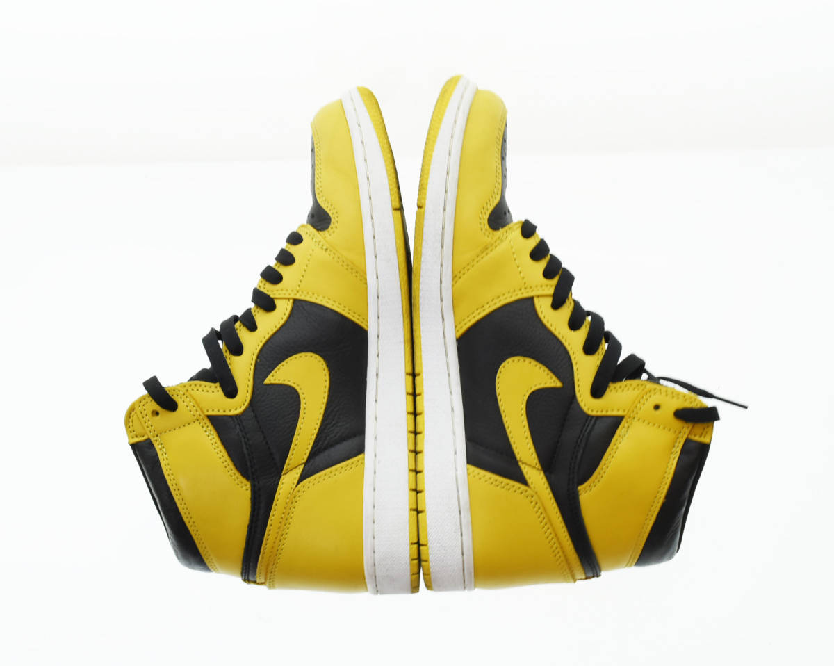 △ NIKE ナイキ AIR JORDAN 1 RETRO ナイキ エア ジョーダン 1 レトロ スニーカー 555088-701 28cm 黒 ブラック 103の画像4