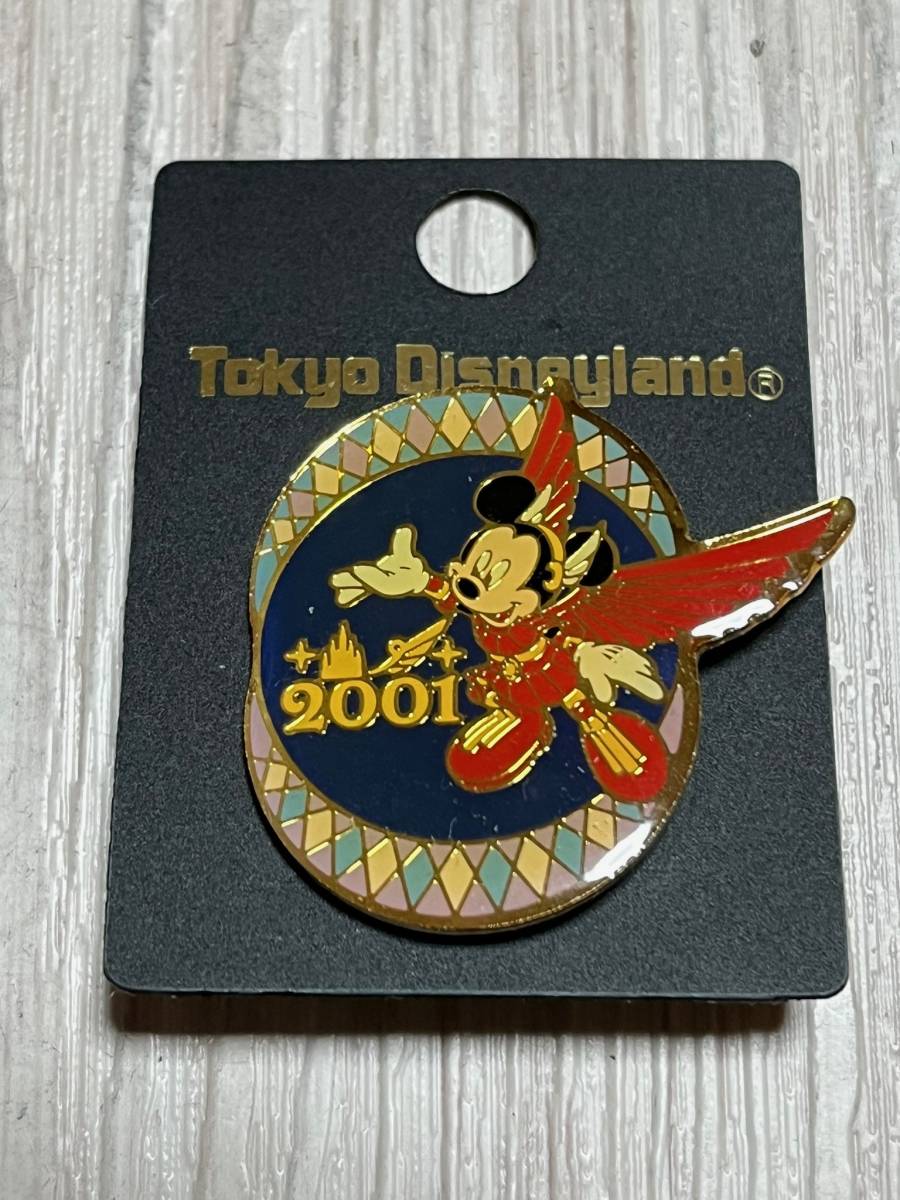 【希少】Tokyo Disneyland 2001年限定 ピンバッジ 東京ディズニーランド ミッキー ミッキーマウス Mickey Mouse Disney_画像1