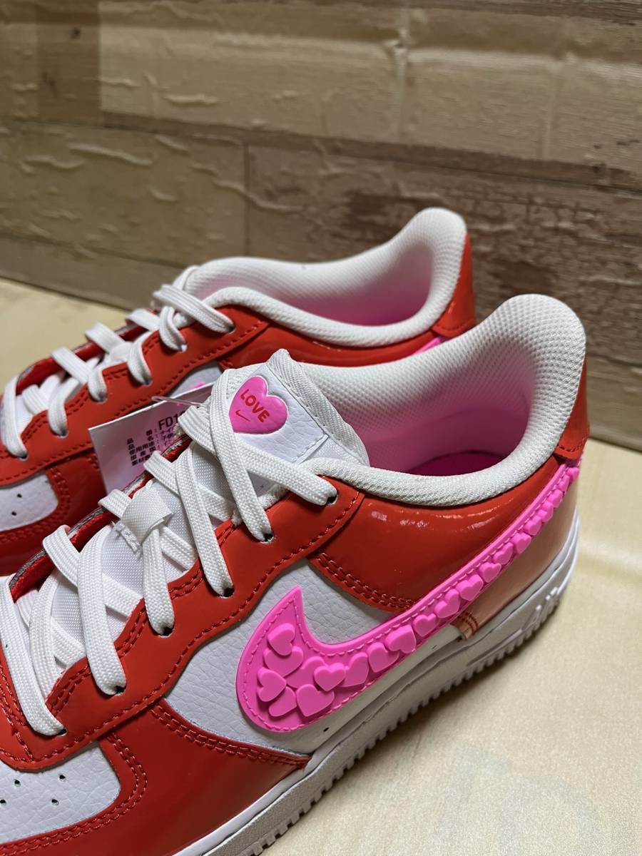 未使用 2023年製 NIKE AIR FORCE 1 LV8 1(GS) ナイキ エア フォース 1 ピンク VALENTINE’S DAY FD1031-600 US6Y / 24.0cm