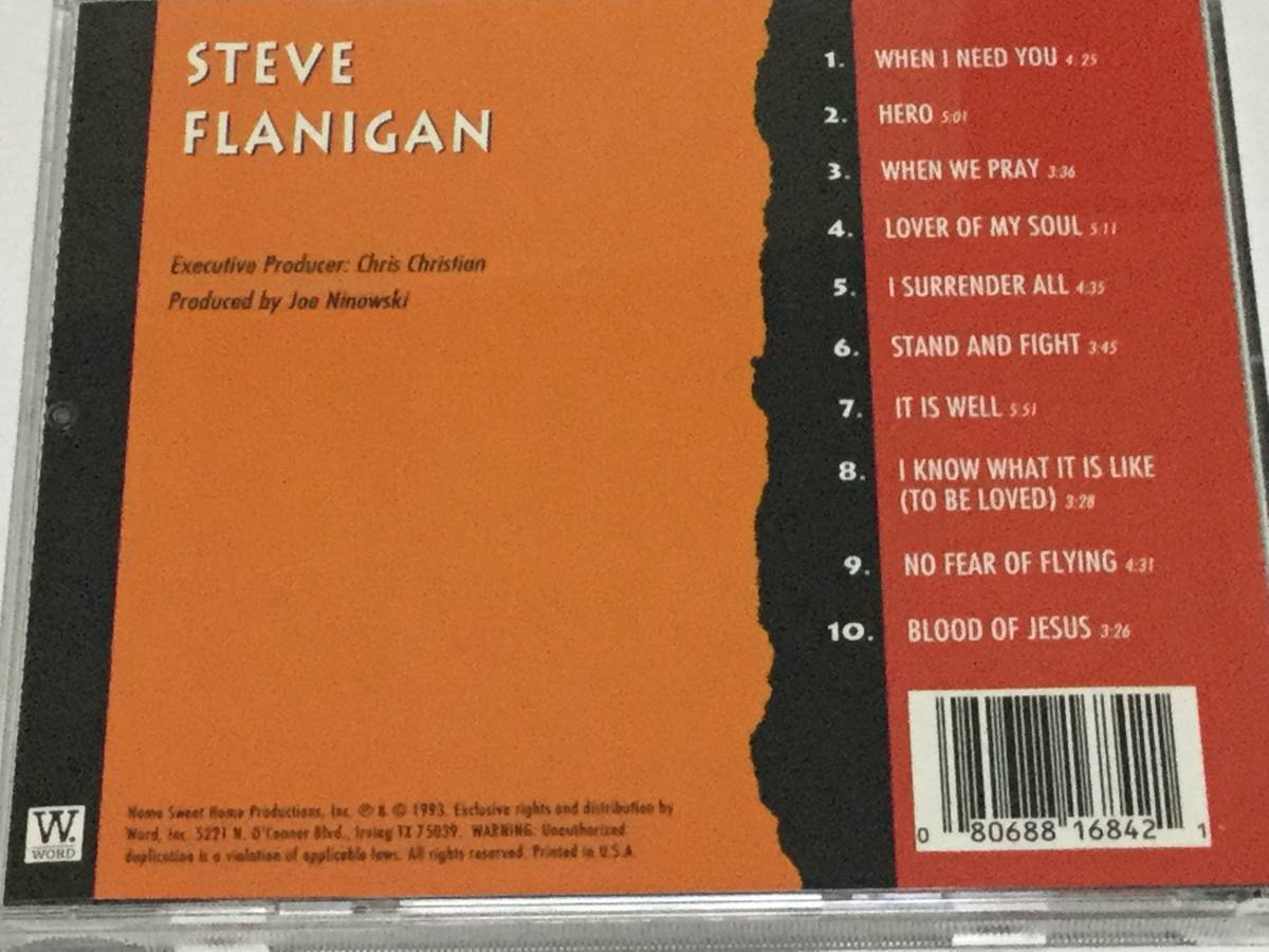 廃盤/CD/AOR/STEVE FLANIGAN/STEVE FLANLGAN #プロデュース:クリス・クリスチャン 送料\180_画像2