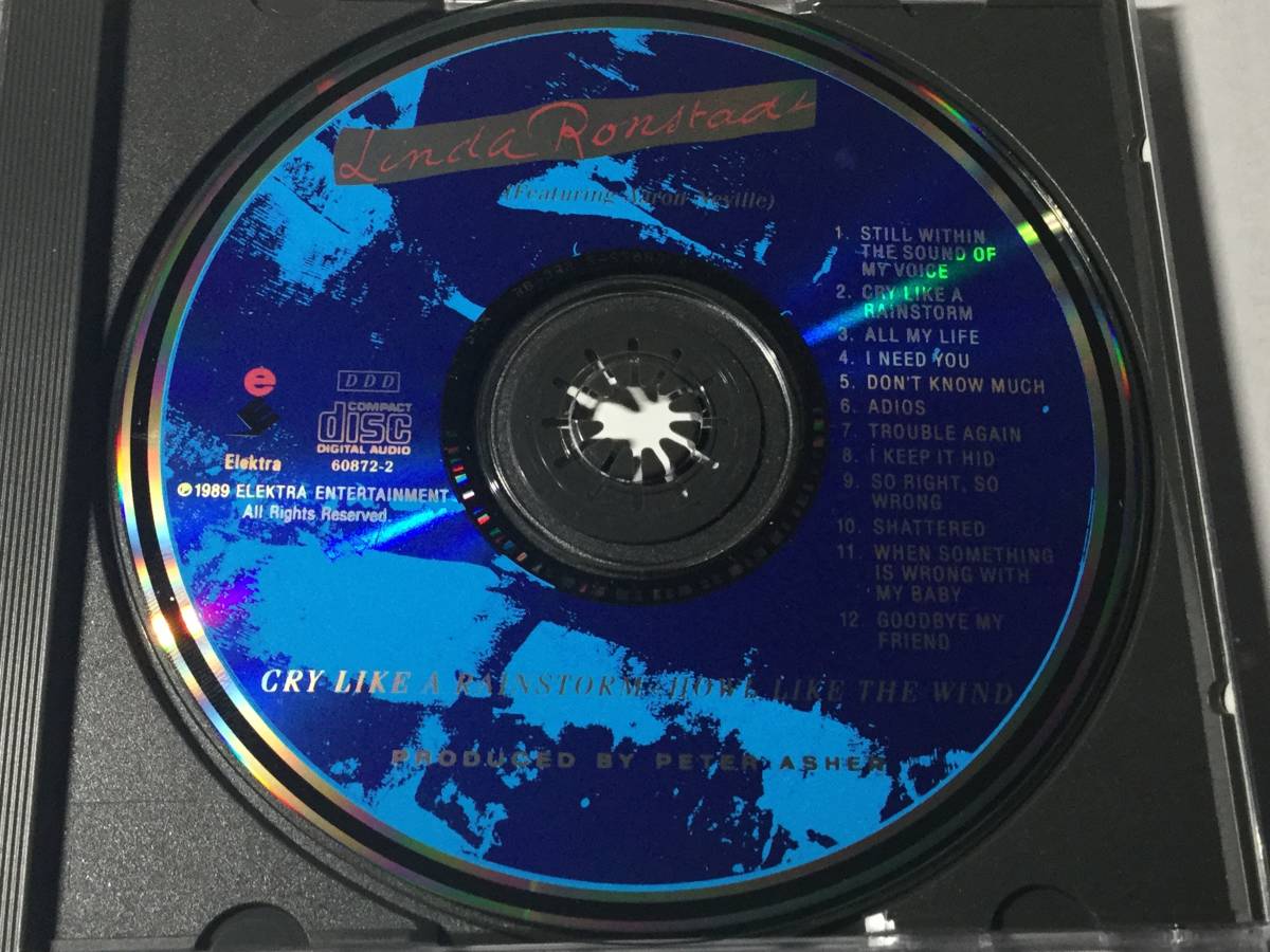 CD/リンダ・ロンシュタット/クライ・ライク・ア・レインストーム #アーロン・ネヴィル 送料¥180_画像8